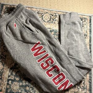 League Gray and Red Track Pants